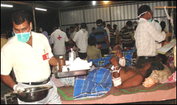 Injured in Pulmoddai hospital (file photo)