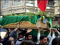 करबला में मारे गए कुछ लोगों का जनाज़ा