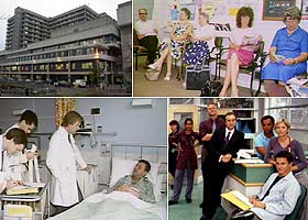 Hospitals, wards and waiting rooms