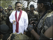 President with the troops