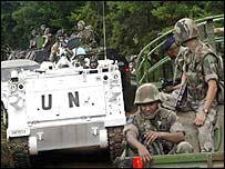 Tropas da ONU no norte do Congo