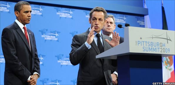 G20 summit in Pittsburgh on 25 September 2009