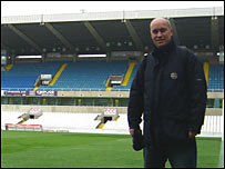 Ian at the Santander stadium