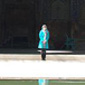 Lynda outside the Iman Mosque in Esfahan