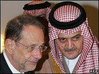 Prens Suud el-Faysal, Javier Solana'yla