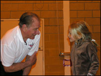 Peter and a young student