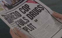 Headline: Hero Cop Foils Drugs Plot