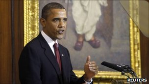 Barack Obama addressing Indian parliament