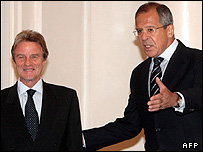 سرگی لاوروف و برنار کوشنر - عکس از آرشیو