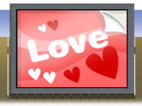 象征爱情的桃心