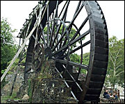 Waterwheel at Morwellham Quay