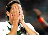 O atacante mexicano Guillermo Franco