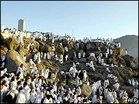 منیٰ کے مقام پر حجاج