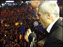 Тадіч на мітингу