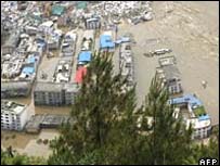 Beichuan invadida pelas águas