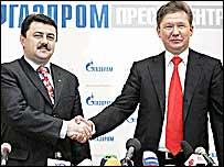 Preşedinţii Gazprom şi Naftogaz