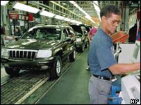 Linha de produção da DaimlerChrysler