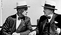 US President Franklin Roosevelt and British Prime Minister Winston Churchill