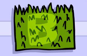 Grow your initial on the lawn