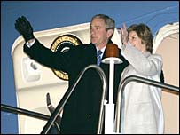 جورج و لورا بوش