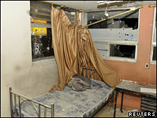 Habitación dentro del Hospital Militar en Ecuador