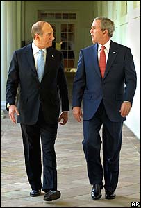 اولمرت و بوش