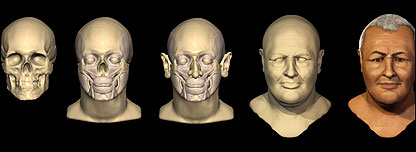 Modelo do rosto de Bach (Foto: Bachhaus)