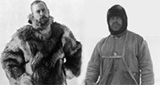 Scott and Amundsen, the expedition leaders
