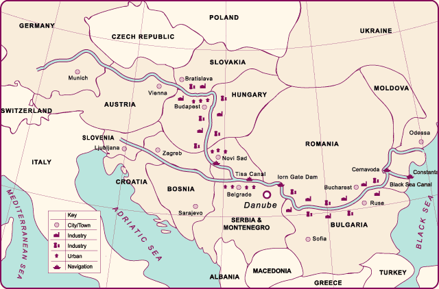 Map of Danube