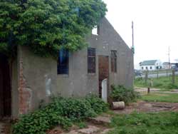 Guard House, ivy covered with a glimpse of a urinal