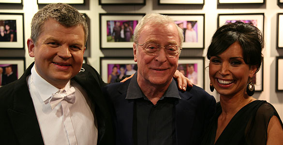 Sir Michael Caine with Adrian and Christine