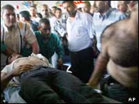 Palestino é socorrido em hospital na Faixa de Gaza