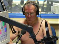 Dave Bradley reads the sports news naked