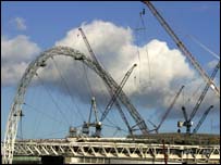 工期一拖再拖的温布利大球场