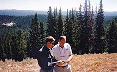 Peter with Yellowstone Geologist Hank Heastler