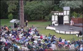 Open-air performance of A Midsummer Night's dream