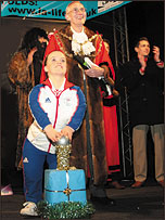 Ellie switches on lights