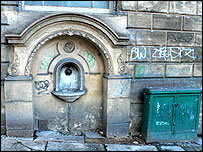 Drinking fountain at Sheffield's old Town Hall