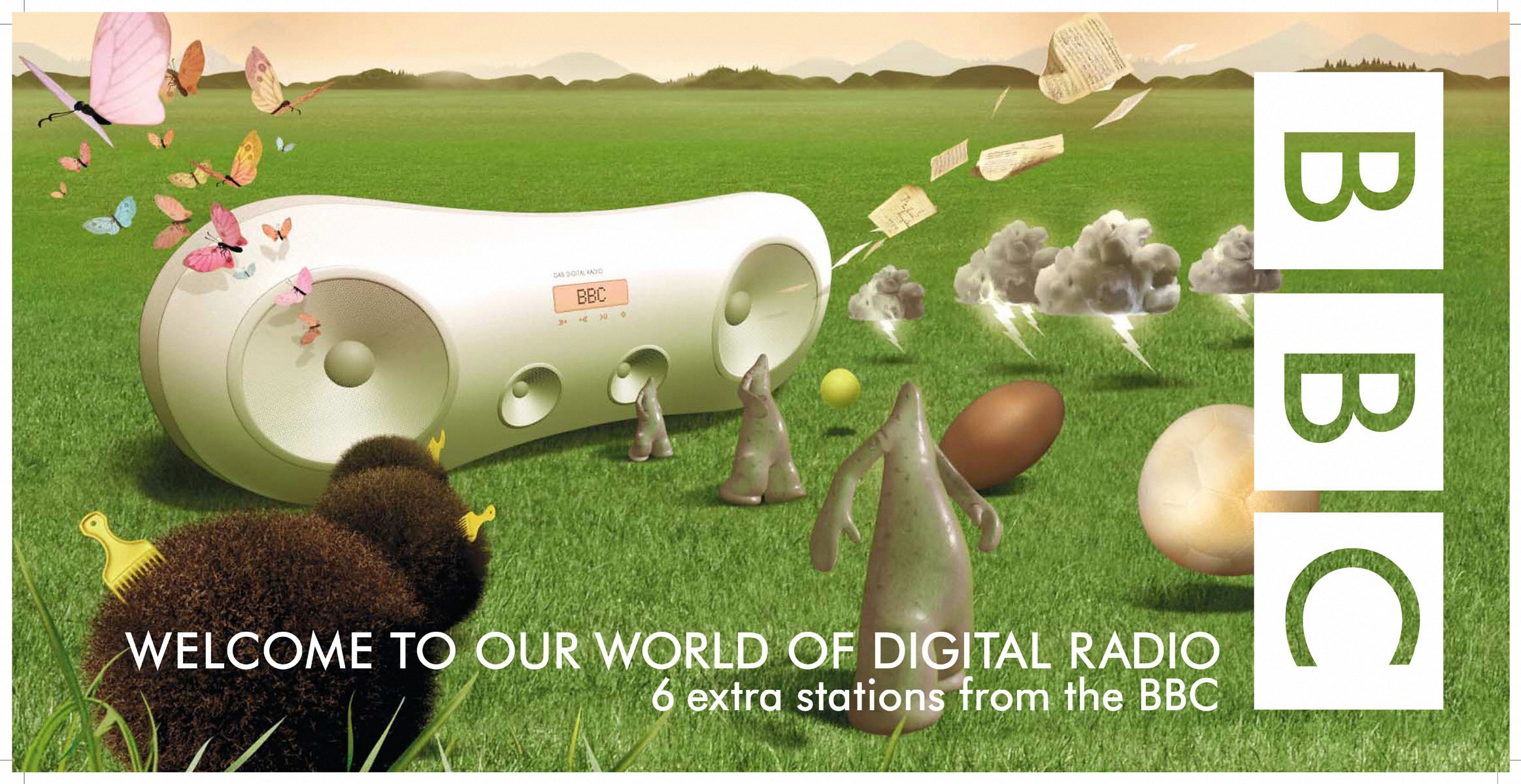 Реклама цифрових каналів радіо Бі-Бі-Сі
