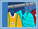 Hanging clothes image