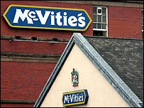 McVities sign in Carlisle