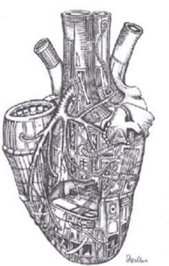 Heart in the style of geiger