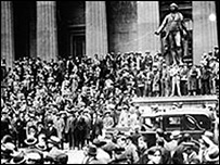 vew from Wall Street, 1929