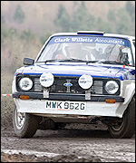 Paul Drew driving his Mark II Escort, taken by Julian Jones