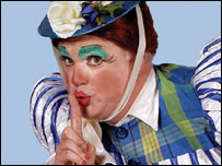 Andy Hockley as the dame in Sleeping Beauty