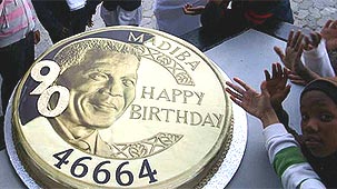 Nelson Mandela's birthday cake