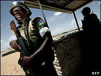 Soldado da União Africana em Darfur (foto de arquivo)