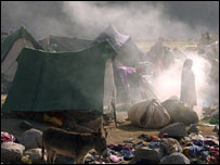 भूकंप से प्रभावित लोग