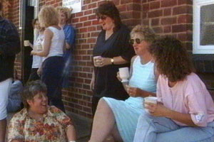 Liz has a laugh at work