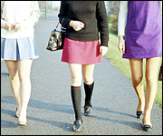 Mini skirts from the sixties